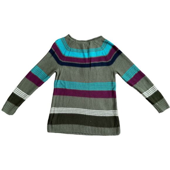 American Living Multicolor Knit Long Sleeve Sweater Top, M - Picture 4 of 5